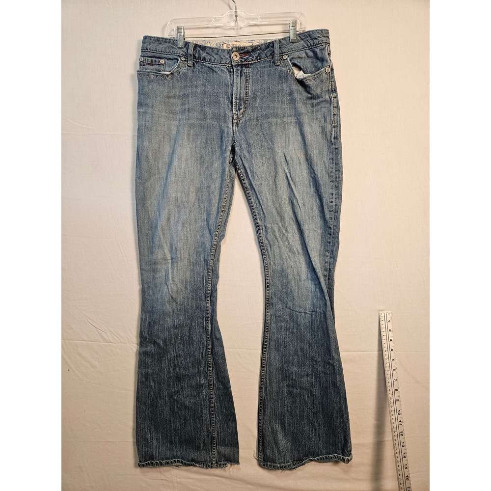 Bootheel Trading Co Sheryl Crow Womens Bootcut Jeans Medium Wash Floral 37x33